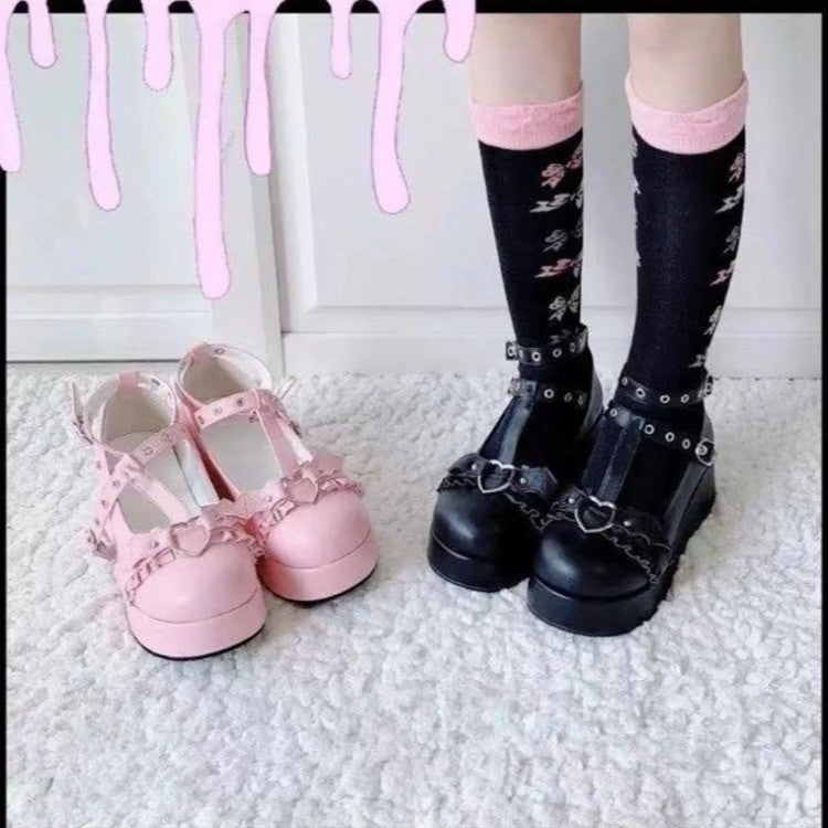 JK Goth Lolita Shoes Plus Size