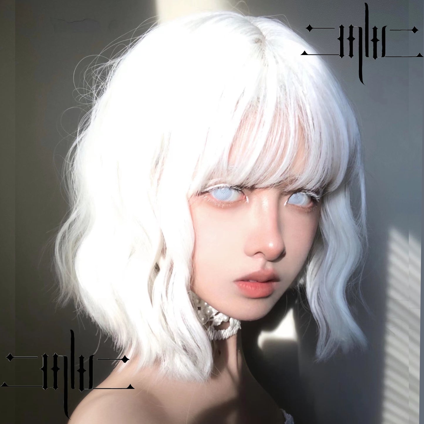 White Short Wig
