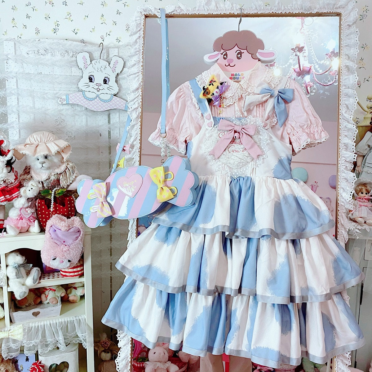JSK Dress♥Pre-order 3 weeks♥ Strawberry Cow♥Sweet Lolita Dress