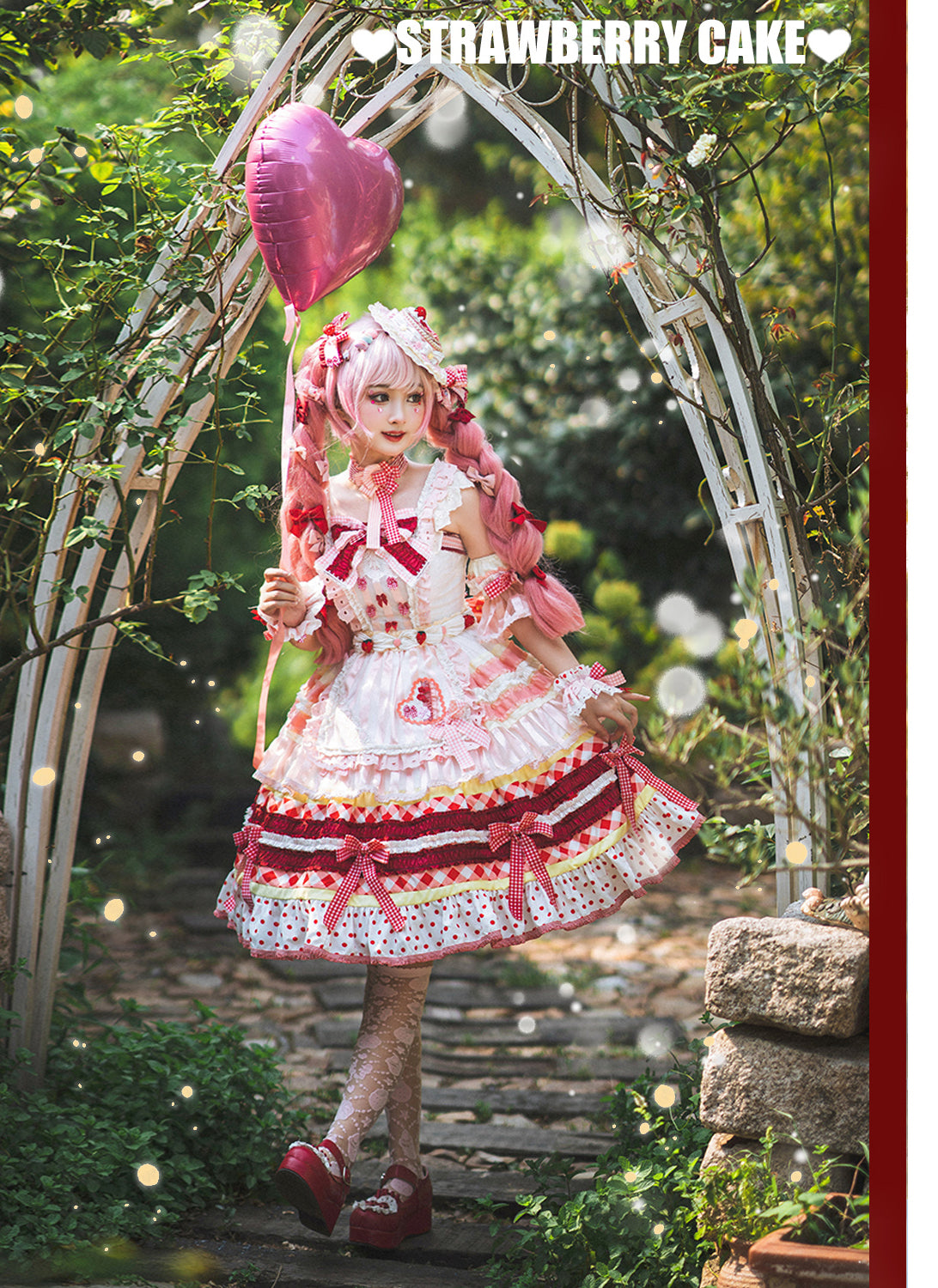 JSK Full Set ♥Pre-order♥Strawberry Cake ♥Sweet Lolita Dress