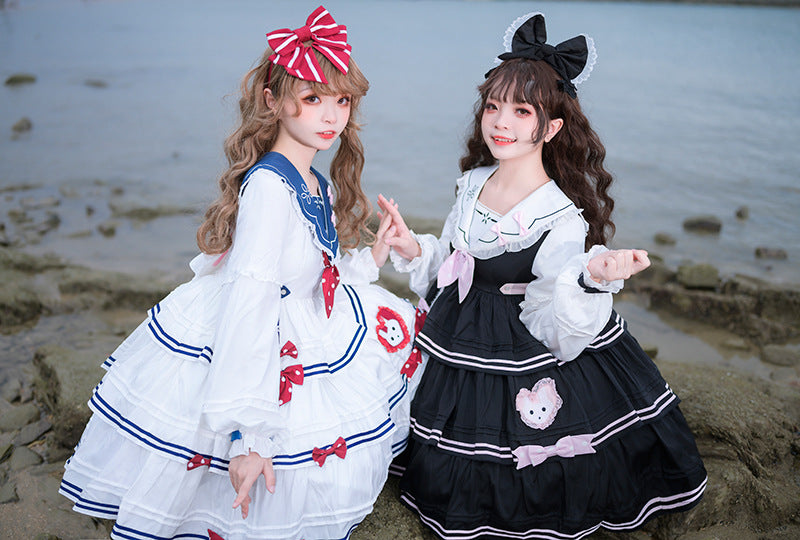 OP♥Ready to Ship♥Sailing Bunny♥Sweet Lolita Dress