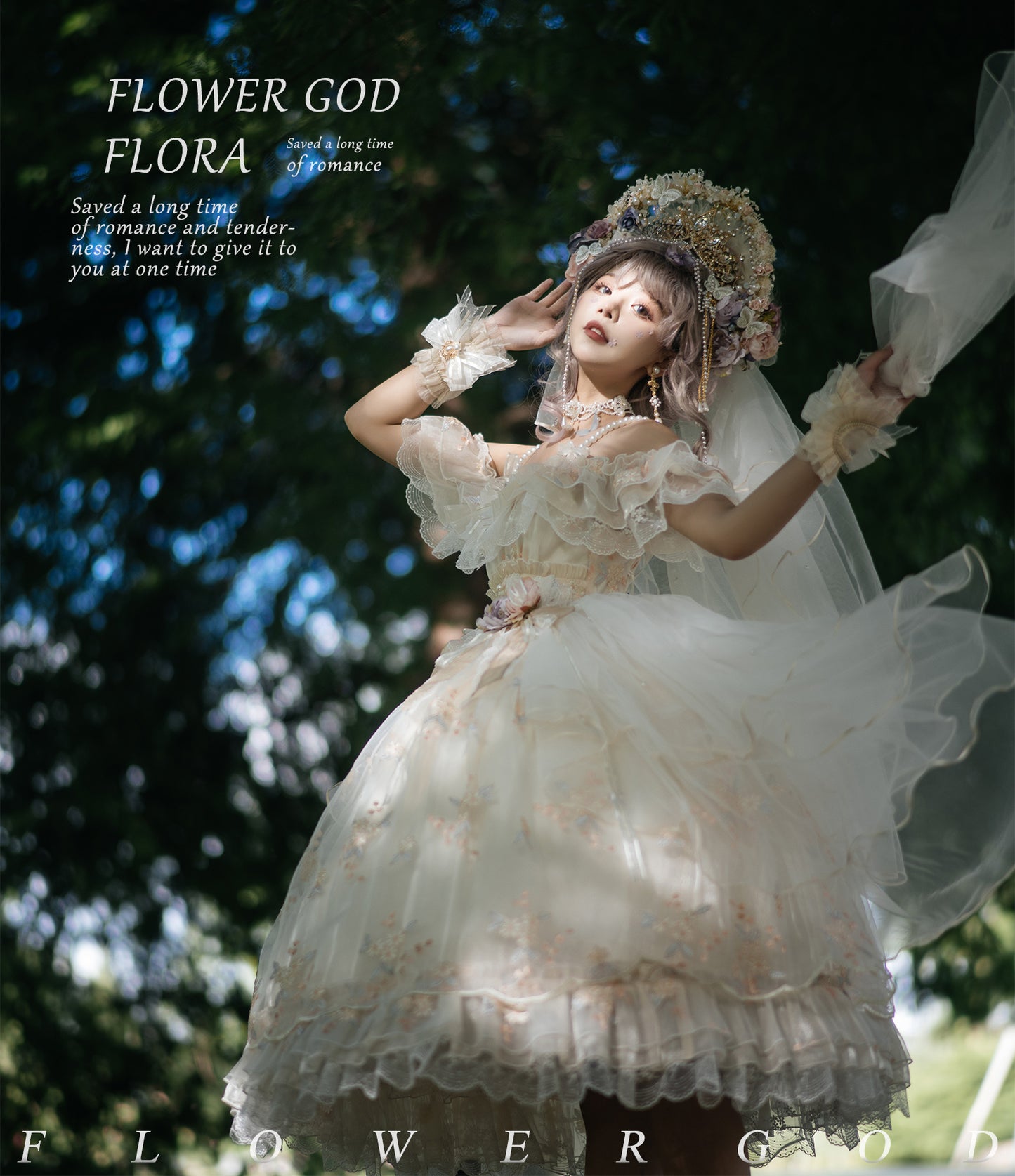 JSK Dress♥Pre-order-2 Months♥ Flower God Flora ♥Hime Lolita Dress