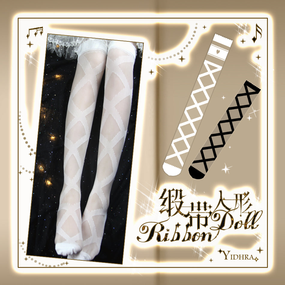 Ribbon Doll Lolita Tights By Yidhra
