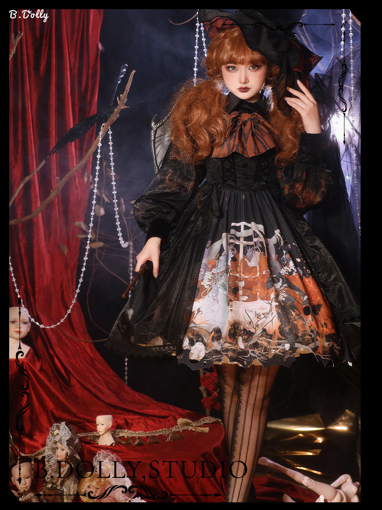 JSK Dress♥Ready to Ship♥ Red Rabbit Witch ♥Gothic Lolita Dress