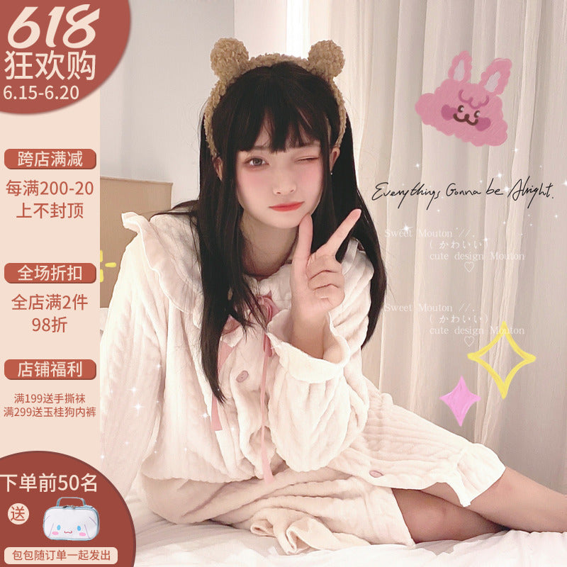 Night Dress♥Ready to Ship♥Steamed Creamy Custard Bun♥Sweet Lolita Sleepwear & Lounge Wear