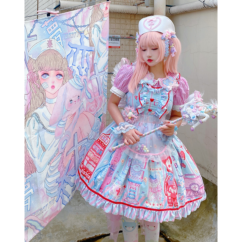 JSK Dress♥Ready to Ship♥Sweetie Hospital♥ Sweet Lolita Dress