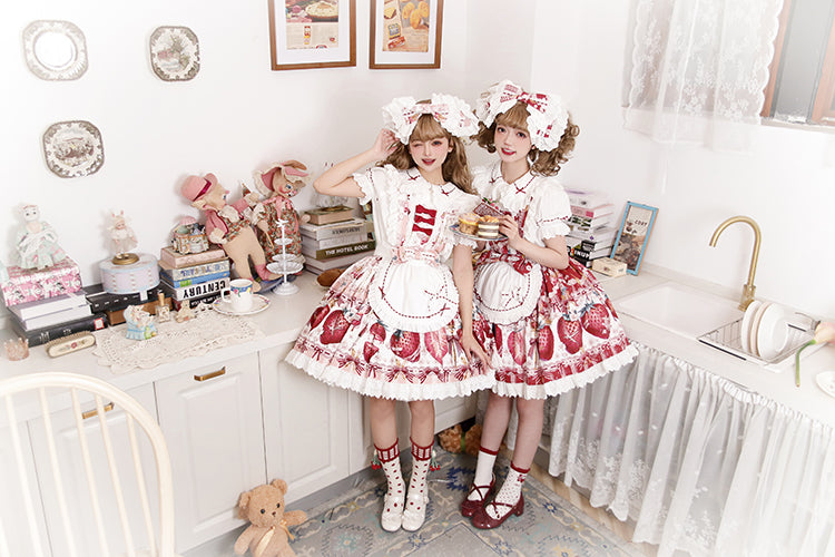 JSK & OP Dress♥Ready to Ship♥ Strawberry Revolution ♥Sweet Lolita Dress