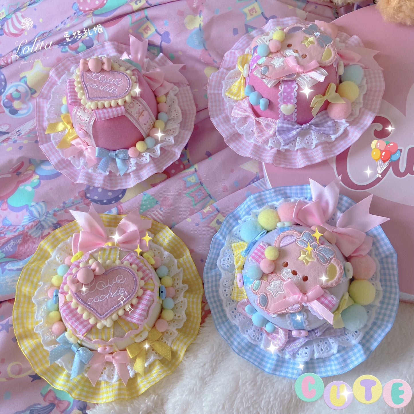 Handmade Sweet Bear Top Hat