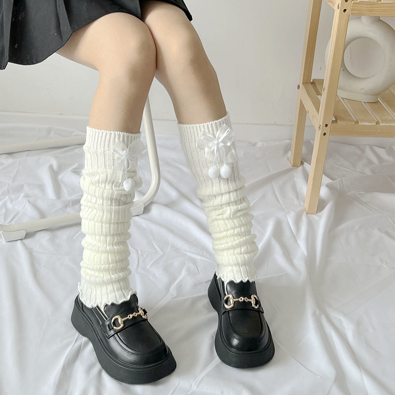 White Lolita Leg Warmers