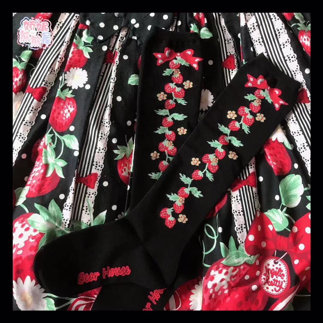 Sweet Strawberry Lolita Stockings