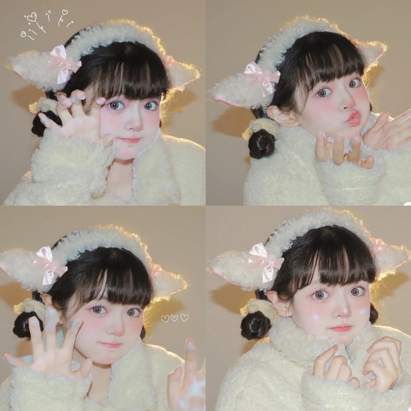 Handmade Sweet Sheep Shape Ears KC