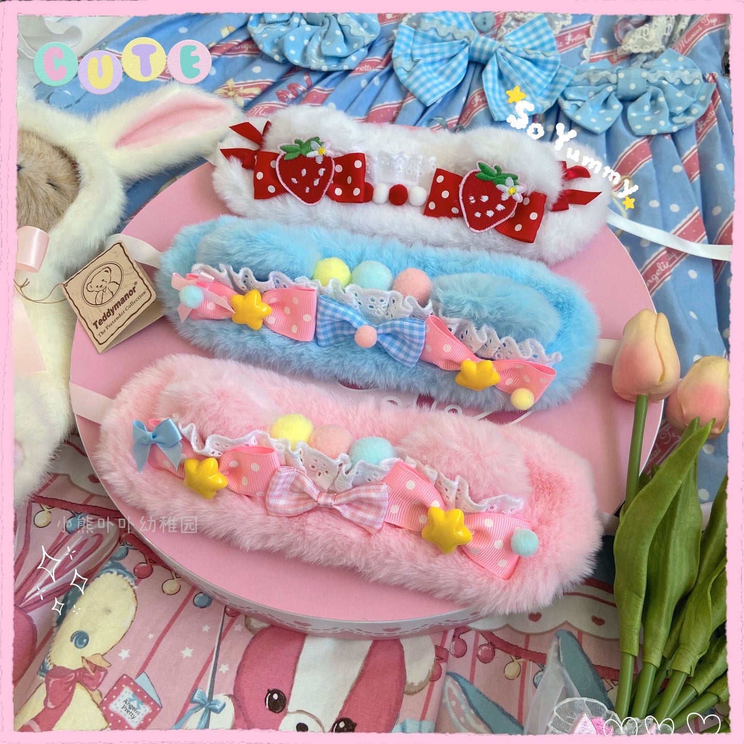 Handmade Sweet Bear Hairband