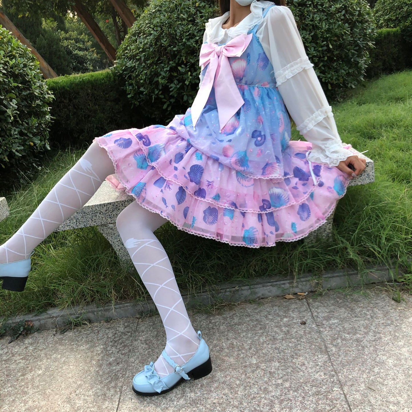 Bow Tie Silk Lolita Tights