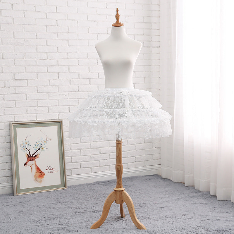 48cm-67cm Fluffy Lolita Dress Adjustable Petticoat With Fish Bone