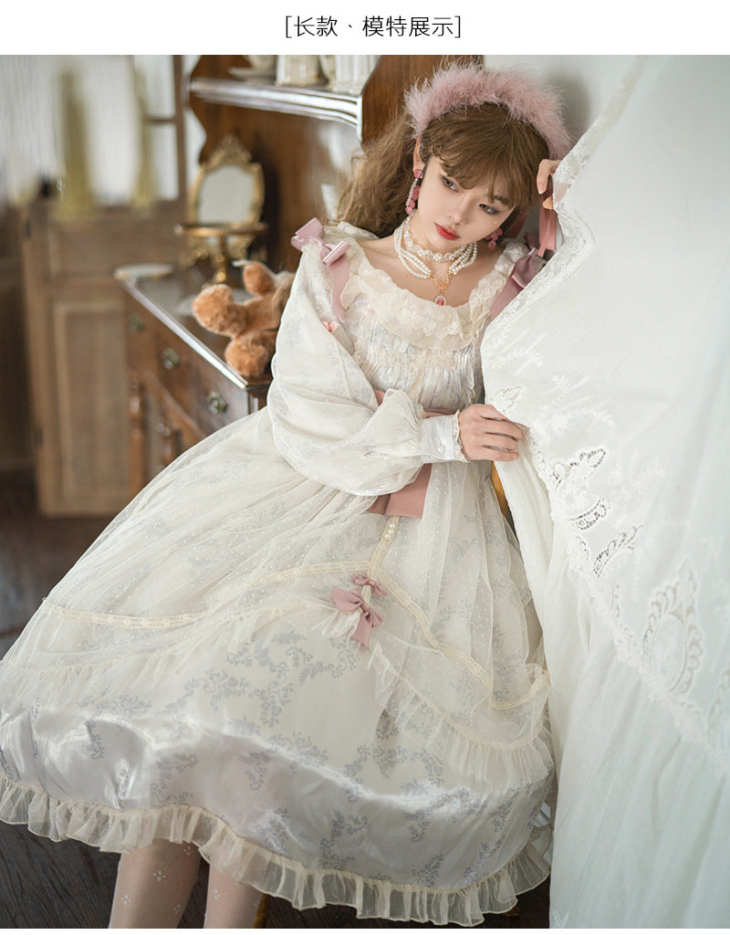 OP♥Ready to Ship♥White Rose♥Classic Lolita Dress