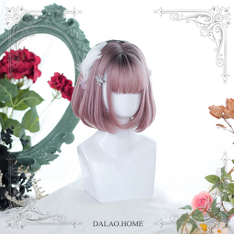 Buckle Short See-through Banged Wig