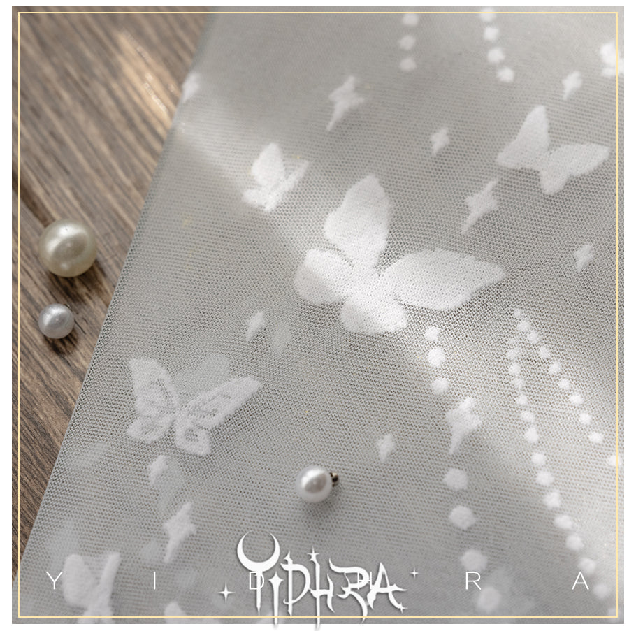 Butterfly on the Night of Flower's Wedding Lolita Tights By Yidhra
