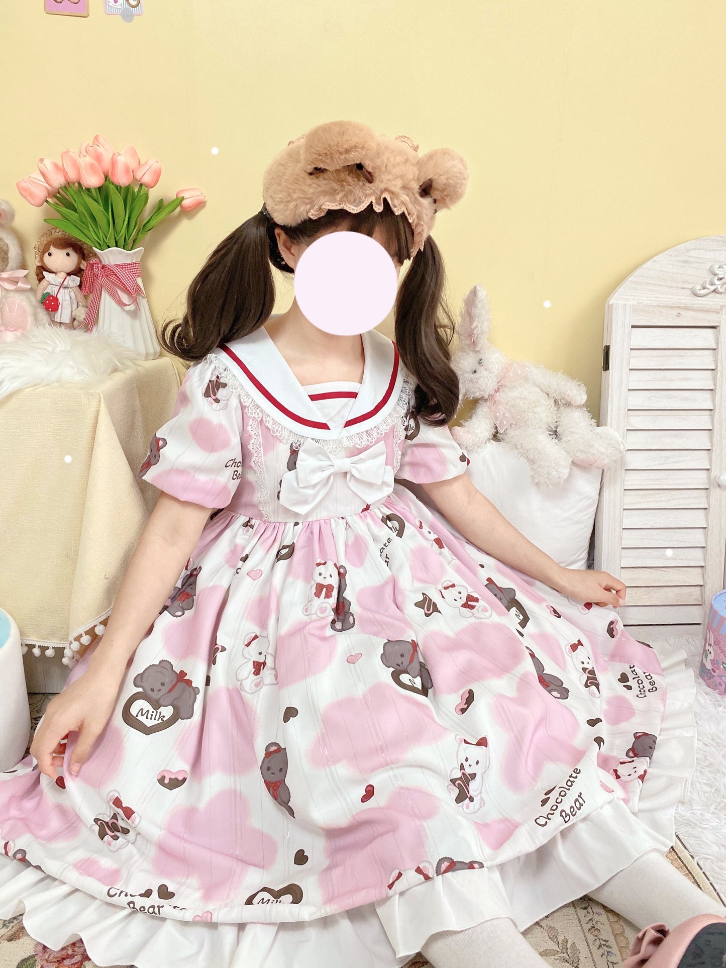 OP Dress♥Ready to Ship♥Milky Bear ♥ Sweet Lolita Dress