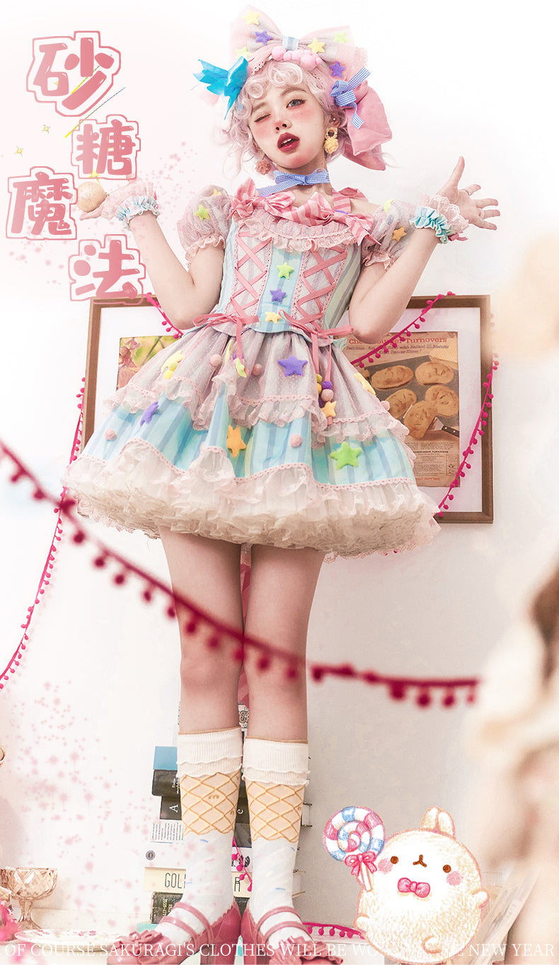 OP Dress Full Set♥Ready to Ship 1 Month♥ Sugar Magic ♥Sweet Lolita Dress