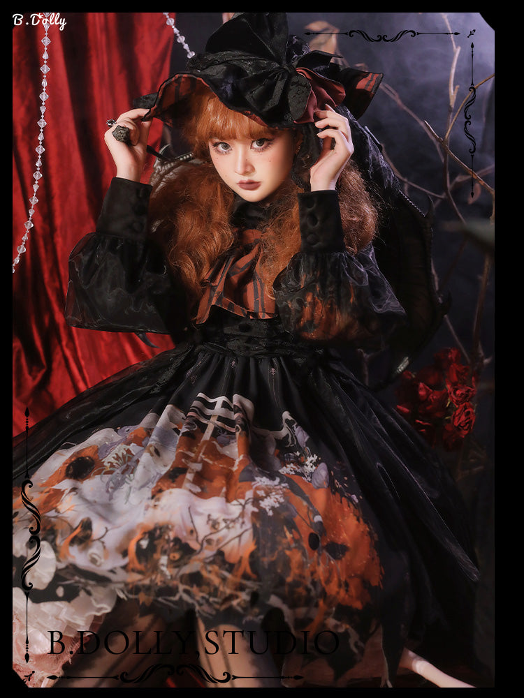 JSK Dress♥Ready to Ship♥ Red Rabbit Witch ♥Gothic Lolita Dress