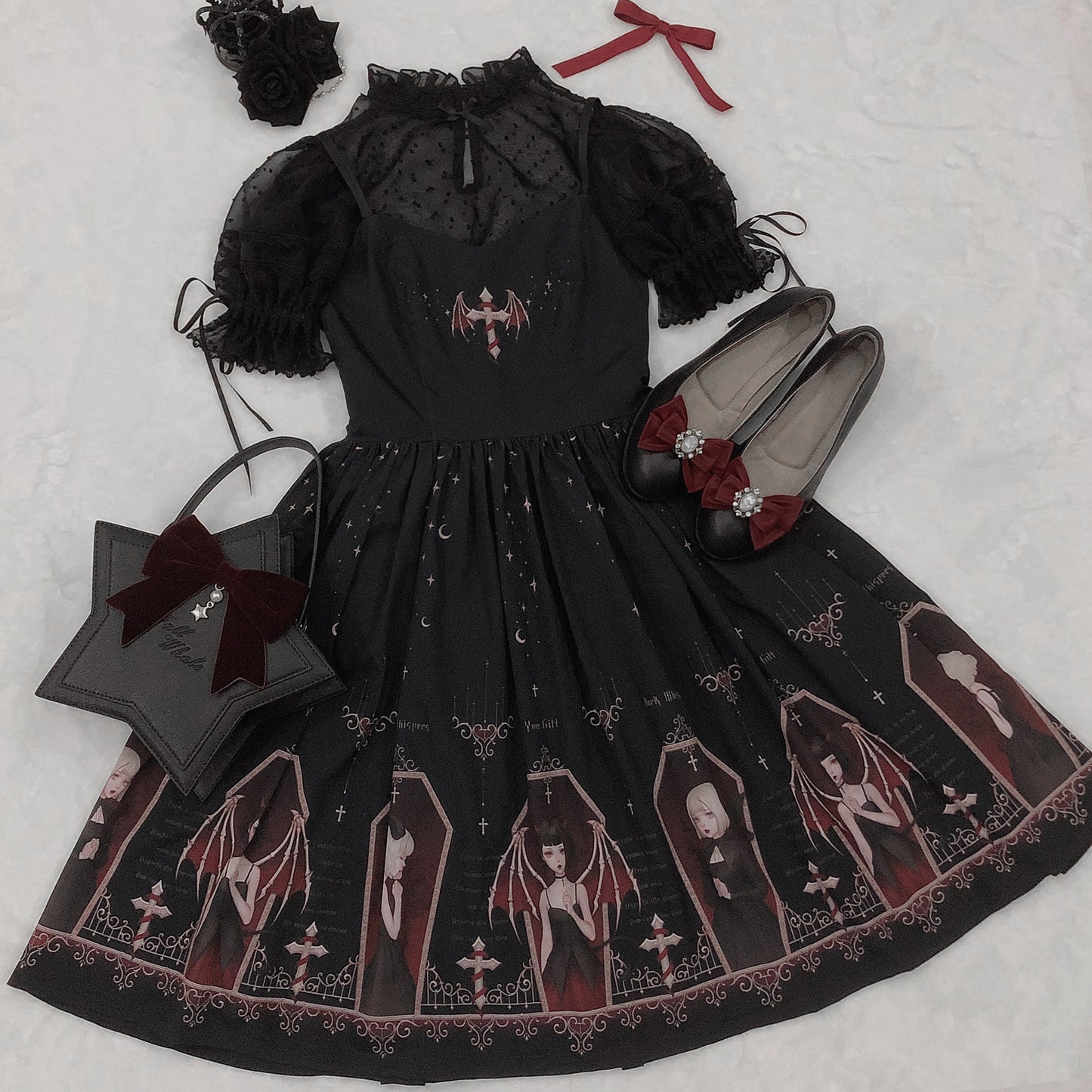 JSK Dress♥Ready to Ship♥Whisper of Night♥Gothic Lolita Dress