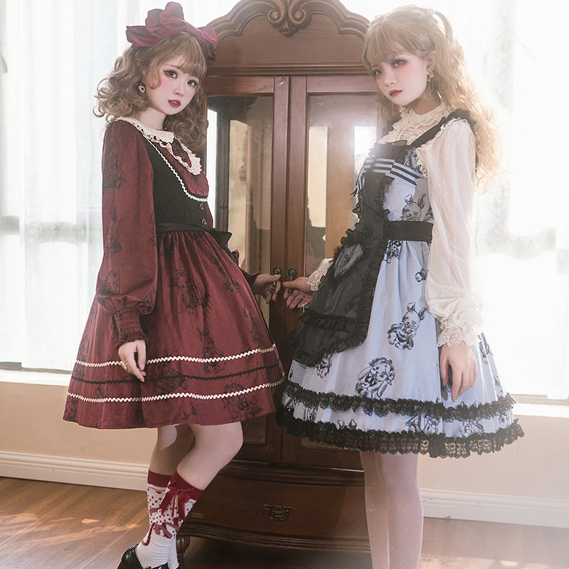 OP/ JSK♥ Ready to Ship♥Puppet Rabbit♥Sweet Lolita Dress