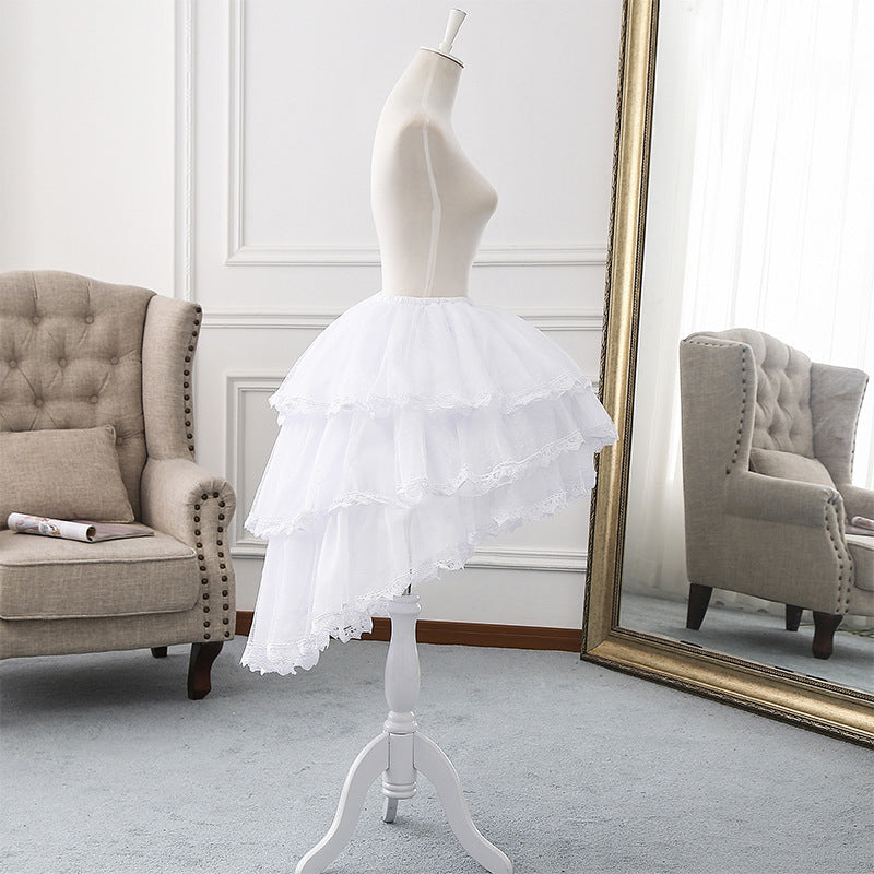 Elegant 50cm-70cm Super Fluffy Lolita Dress Adjustable Petticoat With Fish Bone