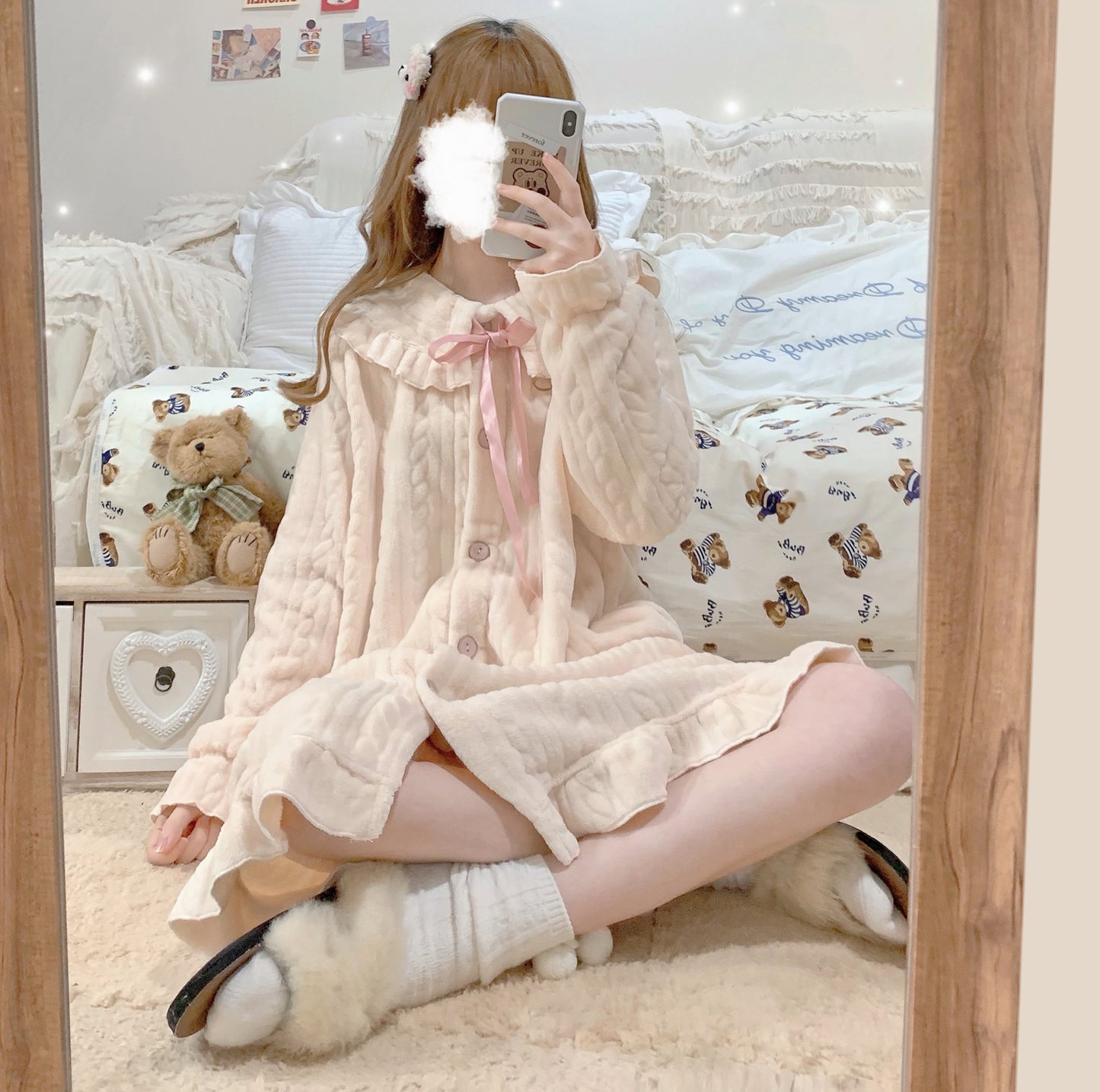 Night Dress♥Ready to Ship♥Steamed Creamy Custard Bun♥Sweet Lolita Sleepwear & Lounge Wear