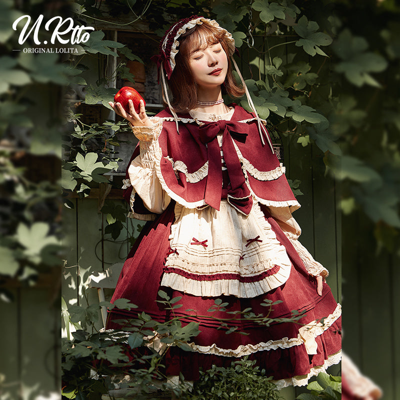 JSK & Cape♥ Ready to Ship♥Little Red Riding Hood ♥ Sweet Lolita dress