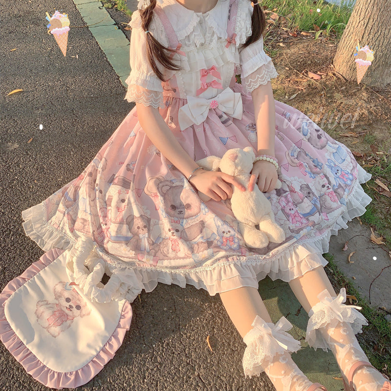 JSK Dress♥Ready to Ship♥Sweet Bear♥ Sweet Lolita Dress