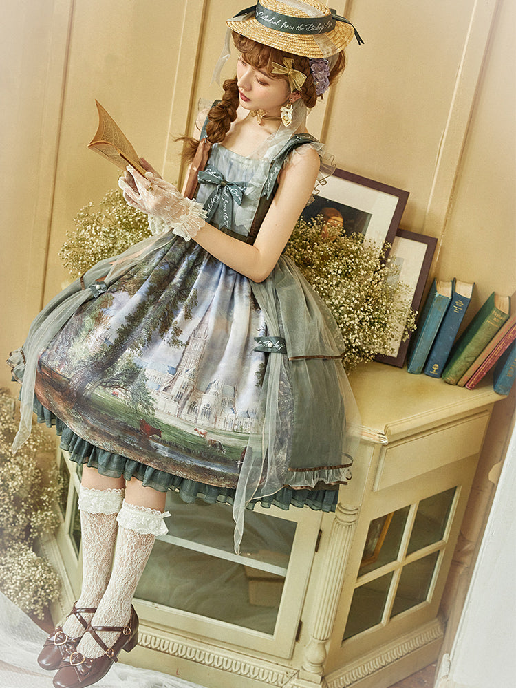 JSK Dress♥Ready to Ship♥ Salisbury Cathedral ♥Sweet Lolita Dress