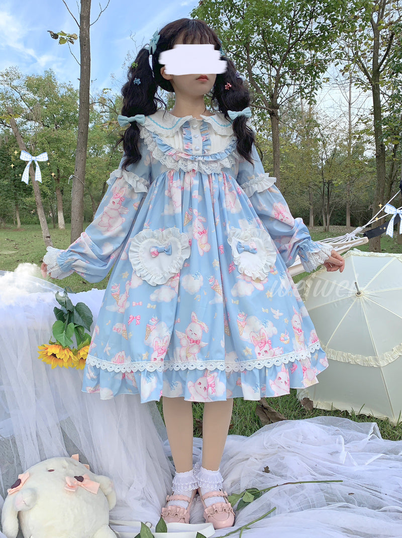 OP Dress♥Ready to Ship♥Cute Rabbit♥ Sweet Lolita Dress