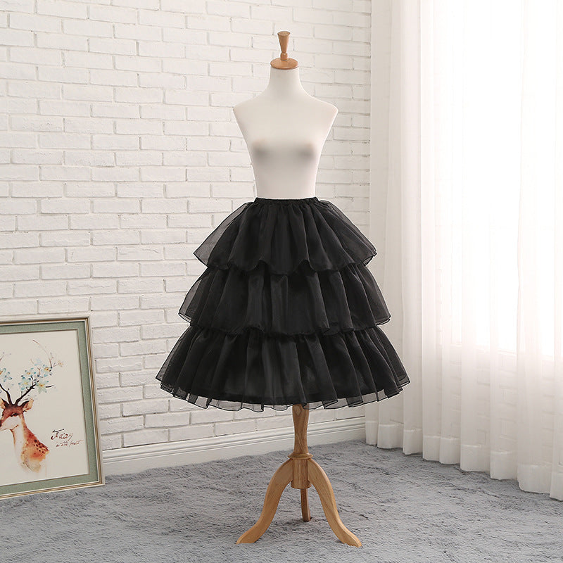 50cm-70cm Super Fluffy Lolita Dress Adjustable Petticoat With Fish Bone