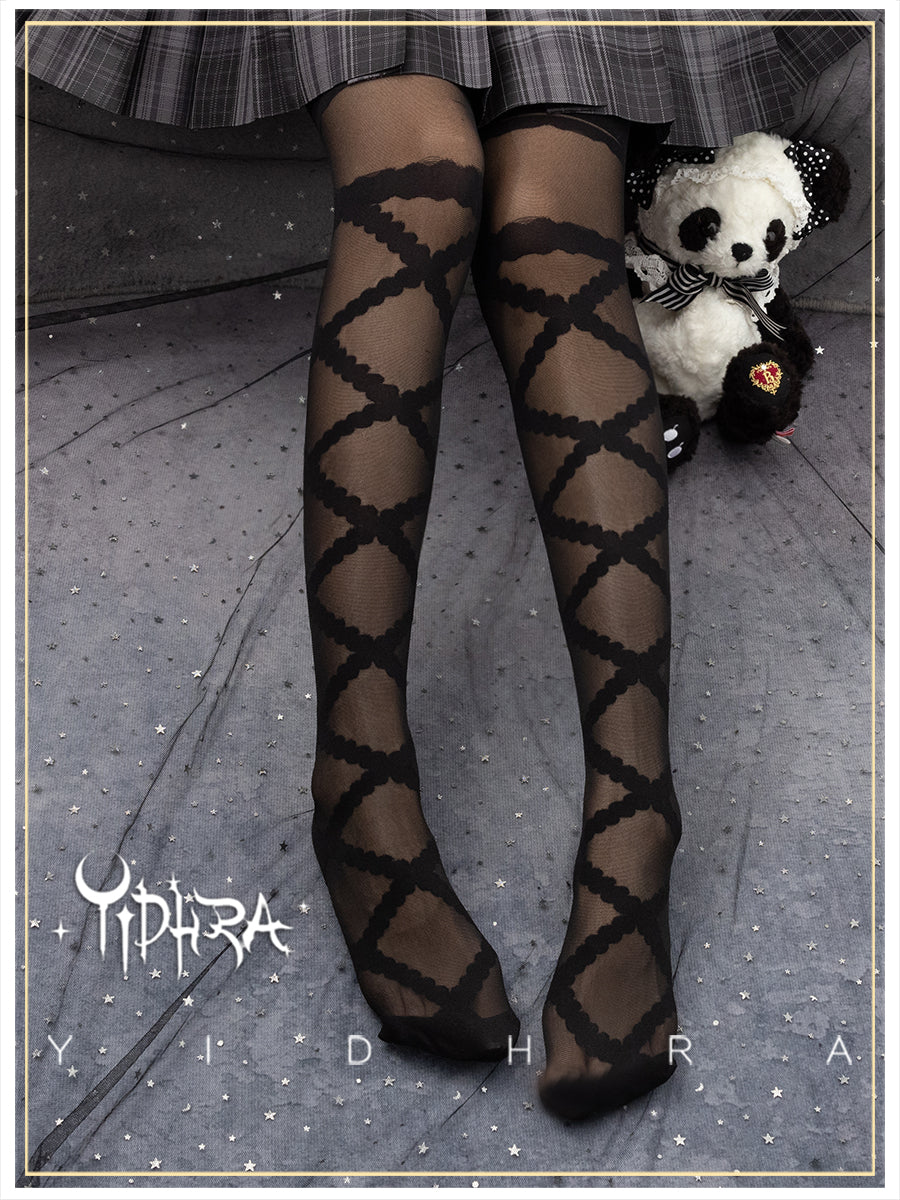 Ribbon Doll Lolita Tights By Yidhra