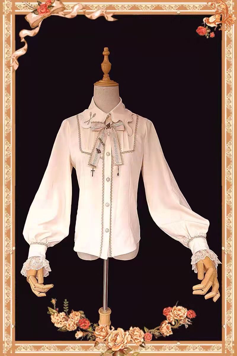 Chocolate Sauce Long-sleeved Blouse