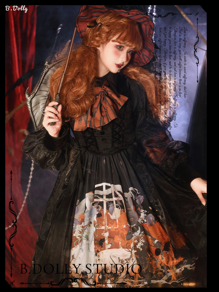 JSK Dress♥Ready to Ship♥ Red Rabbit Witch ♥Gothic Lolita Dress
