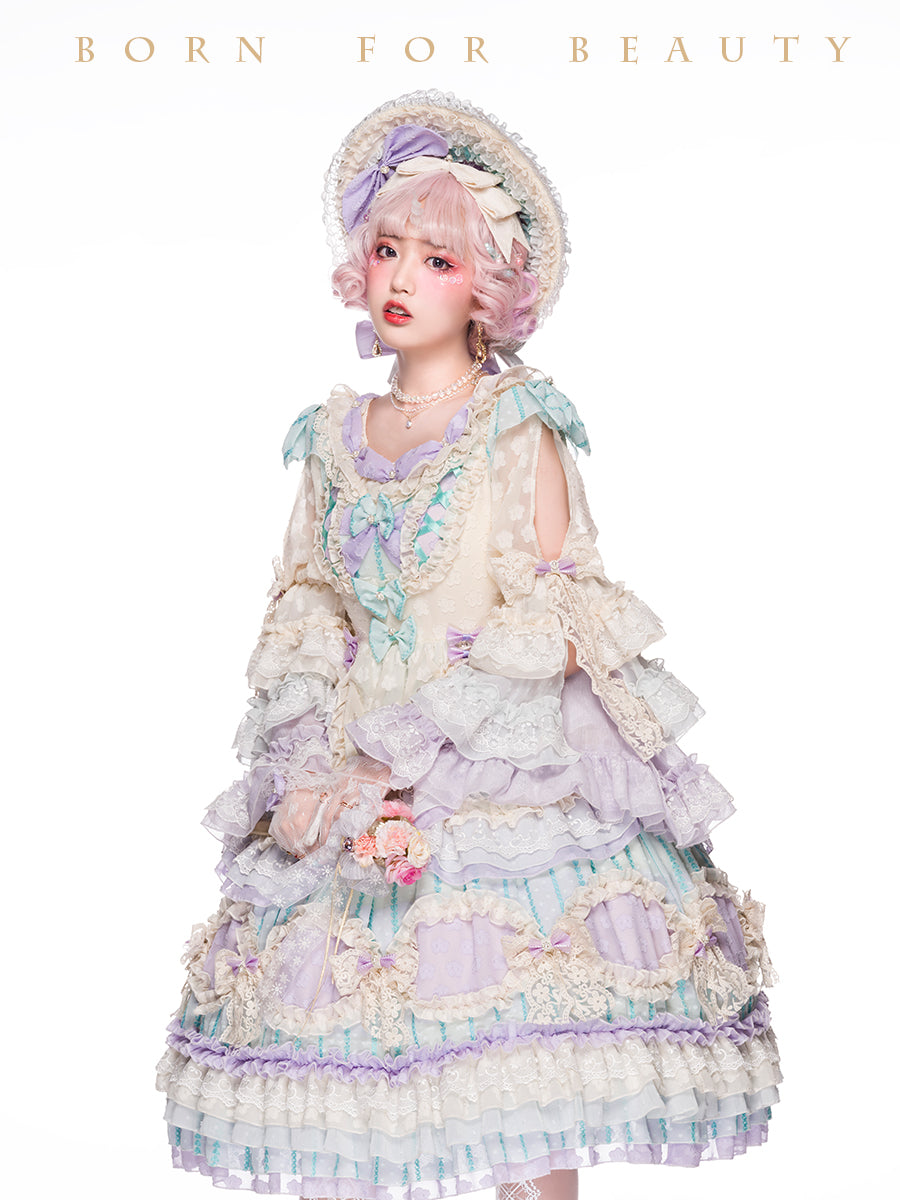 OP Dress ♥Ready to Ship♥Rainbow Bubble ♥Romantic Lolita Dress