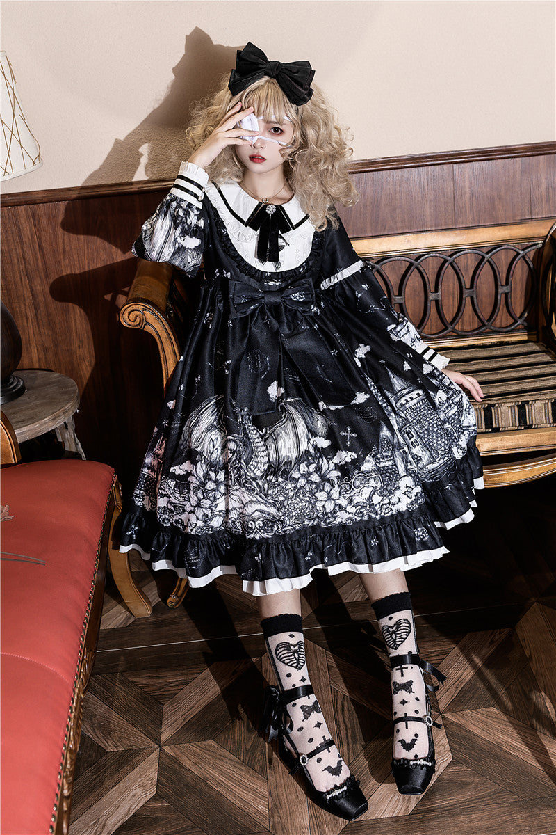 OP Dress♥Ready to Ship♥ Castle's Night ♥ Gothic Lolita Dress