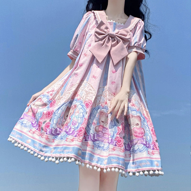 OP Dress♥Ready to Ship♥Sweet Bear Can♥ Sweet Lolita Dress