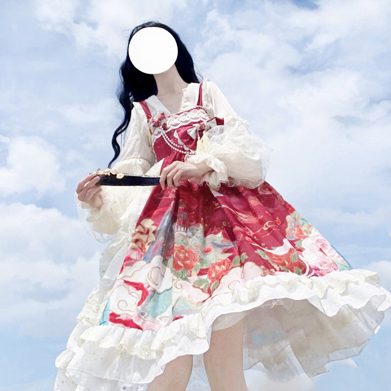 JSK Dress♥Ready to Ship♥Nine Miles Floating Life♥ Sweet Lolita Dress