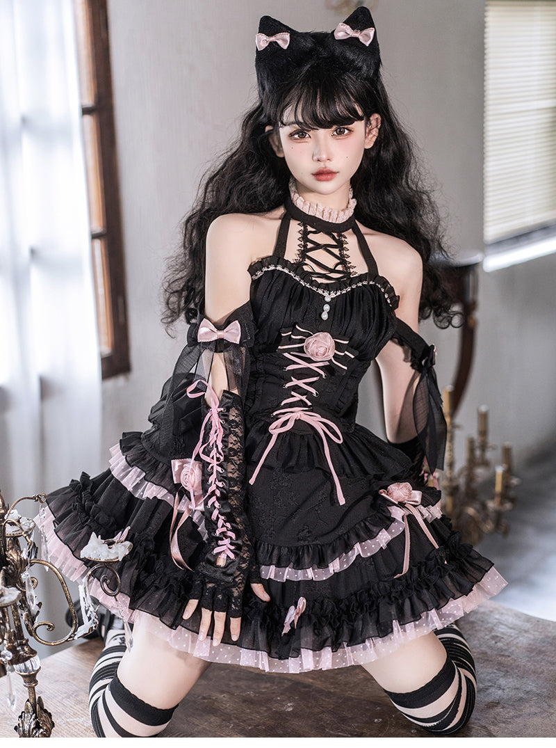 JSK♥ Ready to Ship♥Midnight Rose♥Gothic Lolita Dress