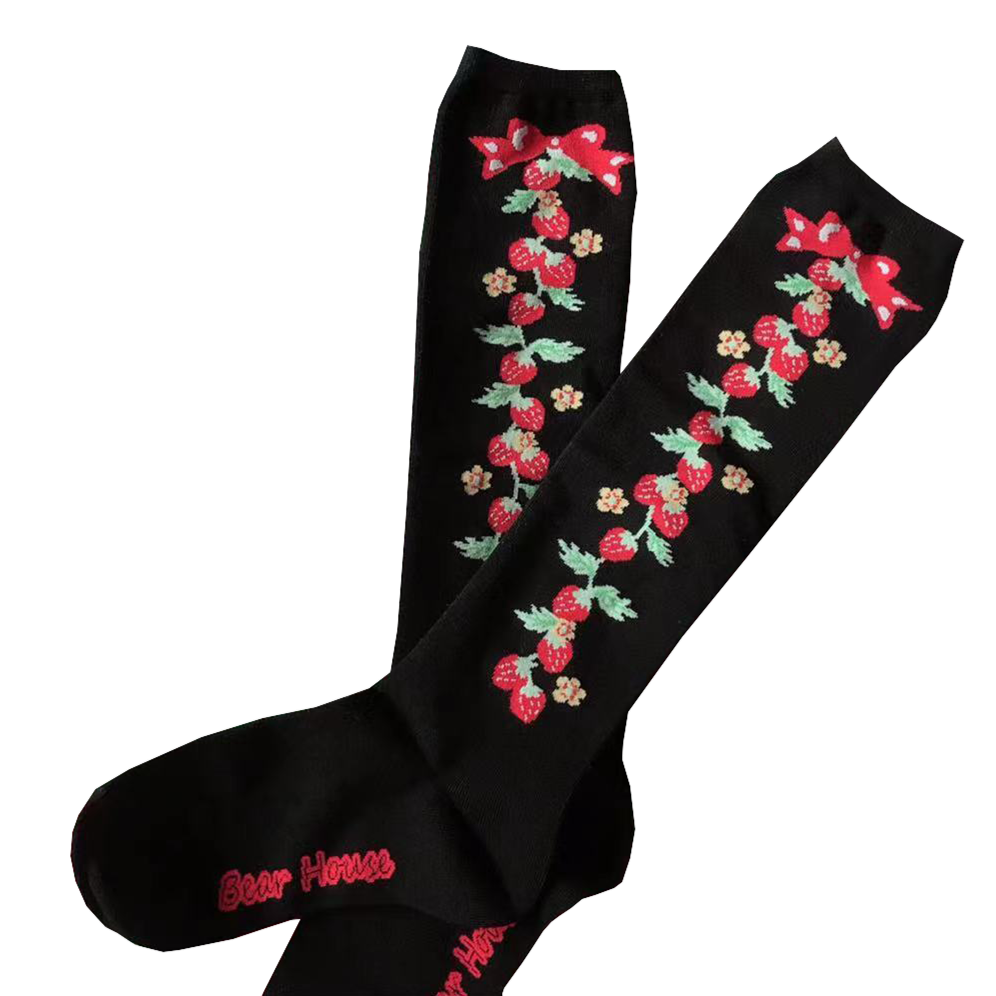 Sweet Strawberry Lolita Stockings