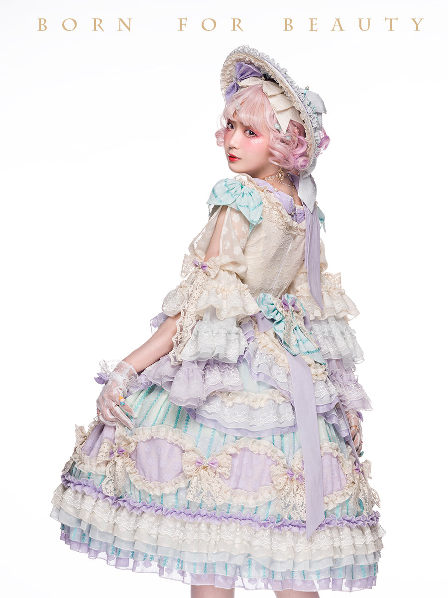 OP Dress ♥Ready to Ship♥Rainbow Bubble ♥Romantic Lolita Dress