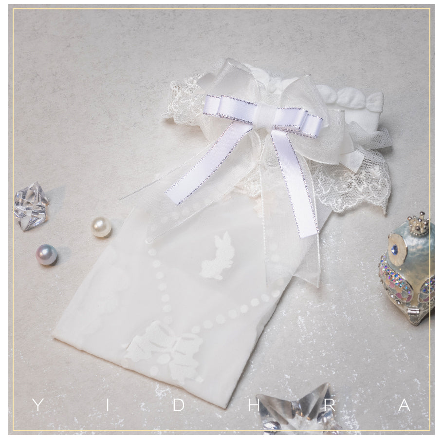 Little Bear Jelly & Bunny Jelly Drops Lolita Short Socks By Yidhra