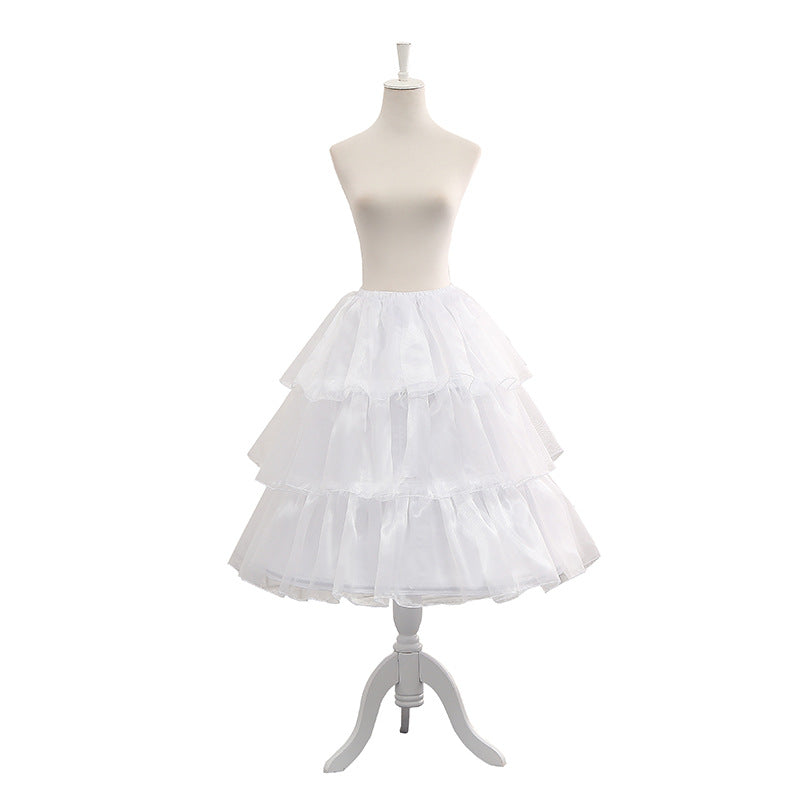 50cm-70cm Super Fluffy Lolita Dress Adjustable Petticoat With Fish Bone