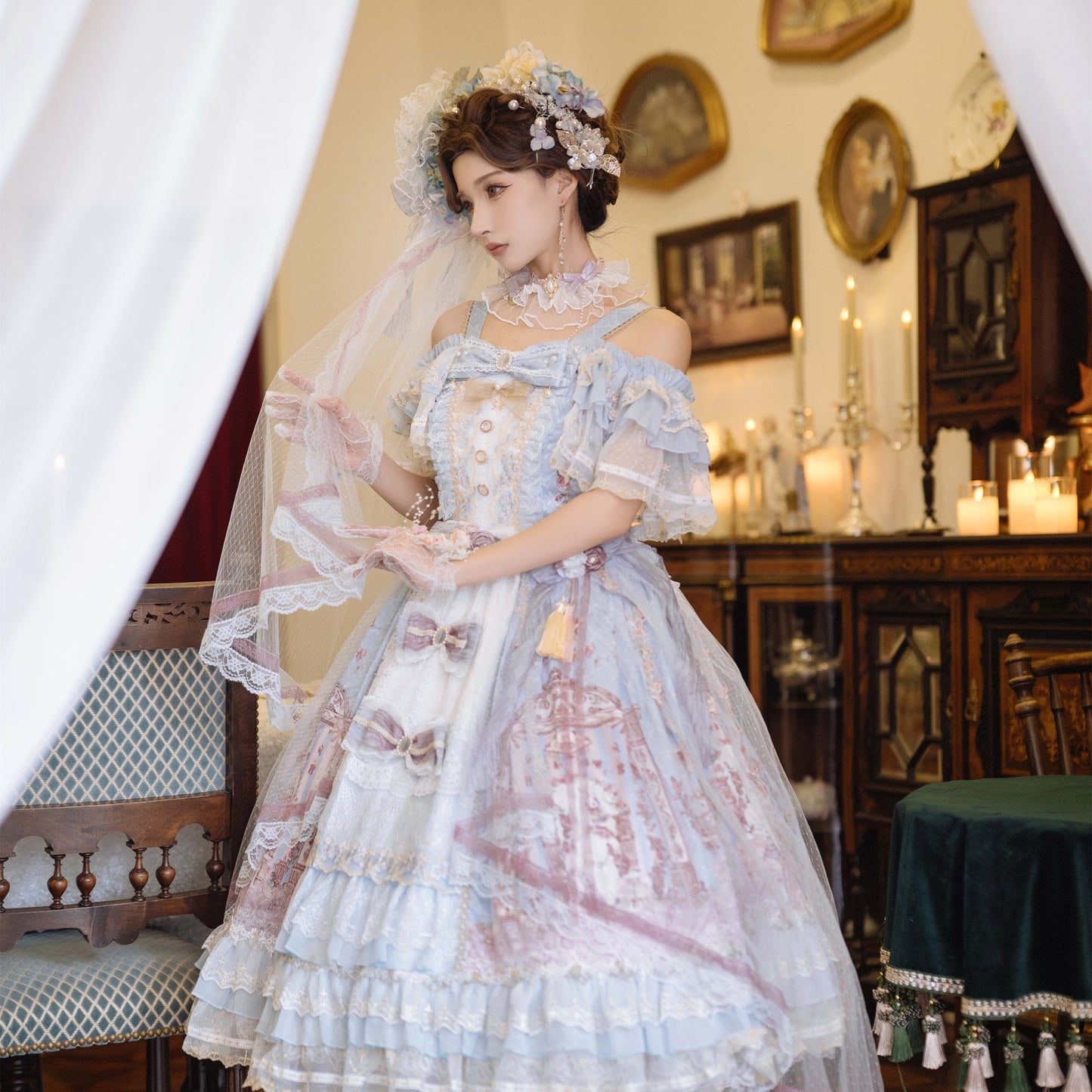 JSK Set ♥Ready to Ship♥Song in the moonlight ♥Hime Lolita Dress