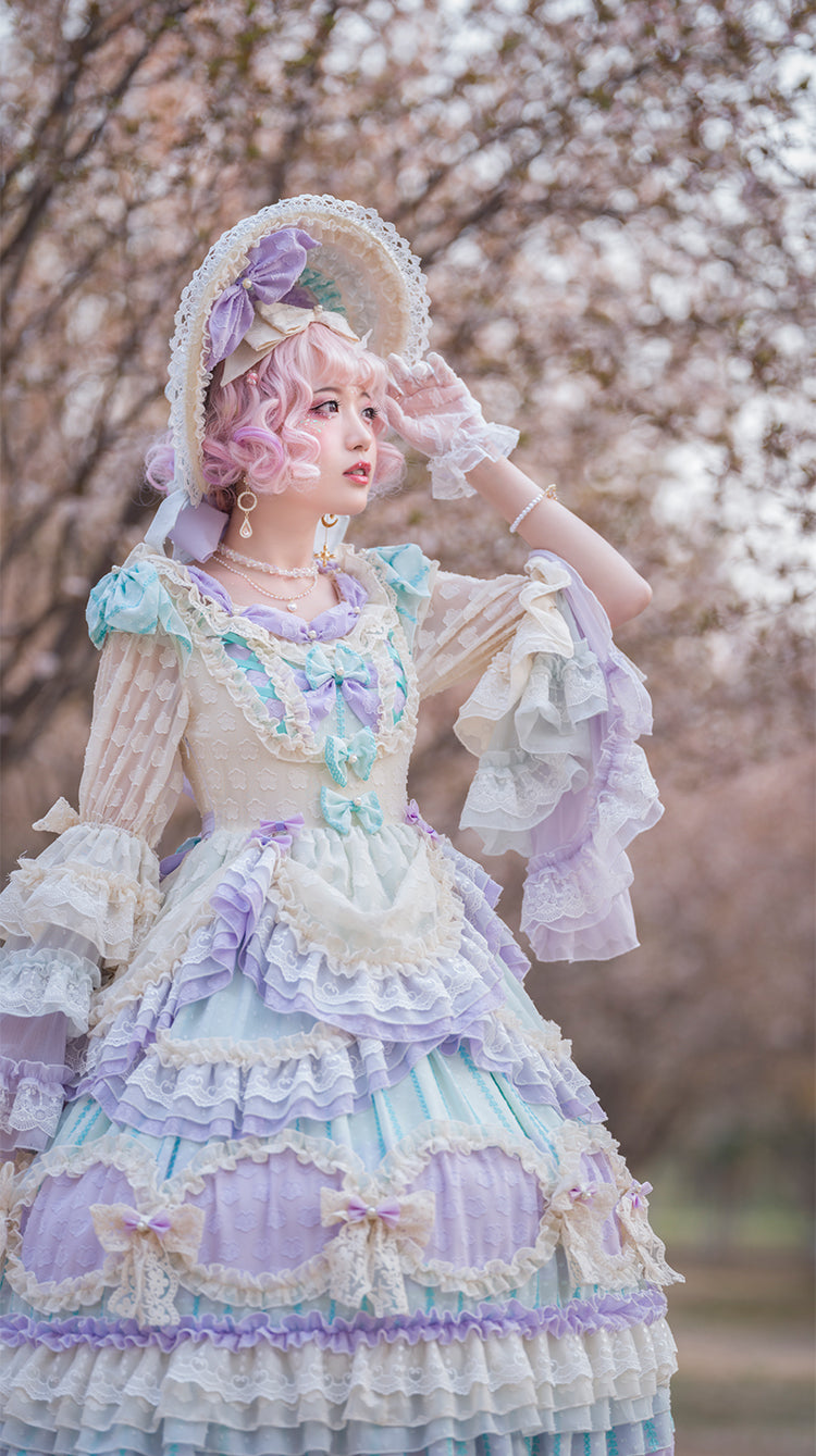 OP Dress ♥Ready to Ship♥Rainbow Bubble ♥Romantic Lolita Dress