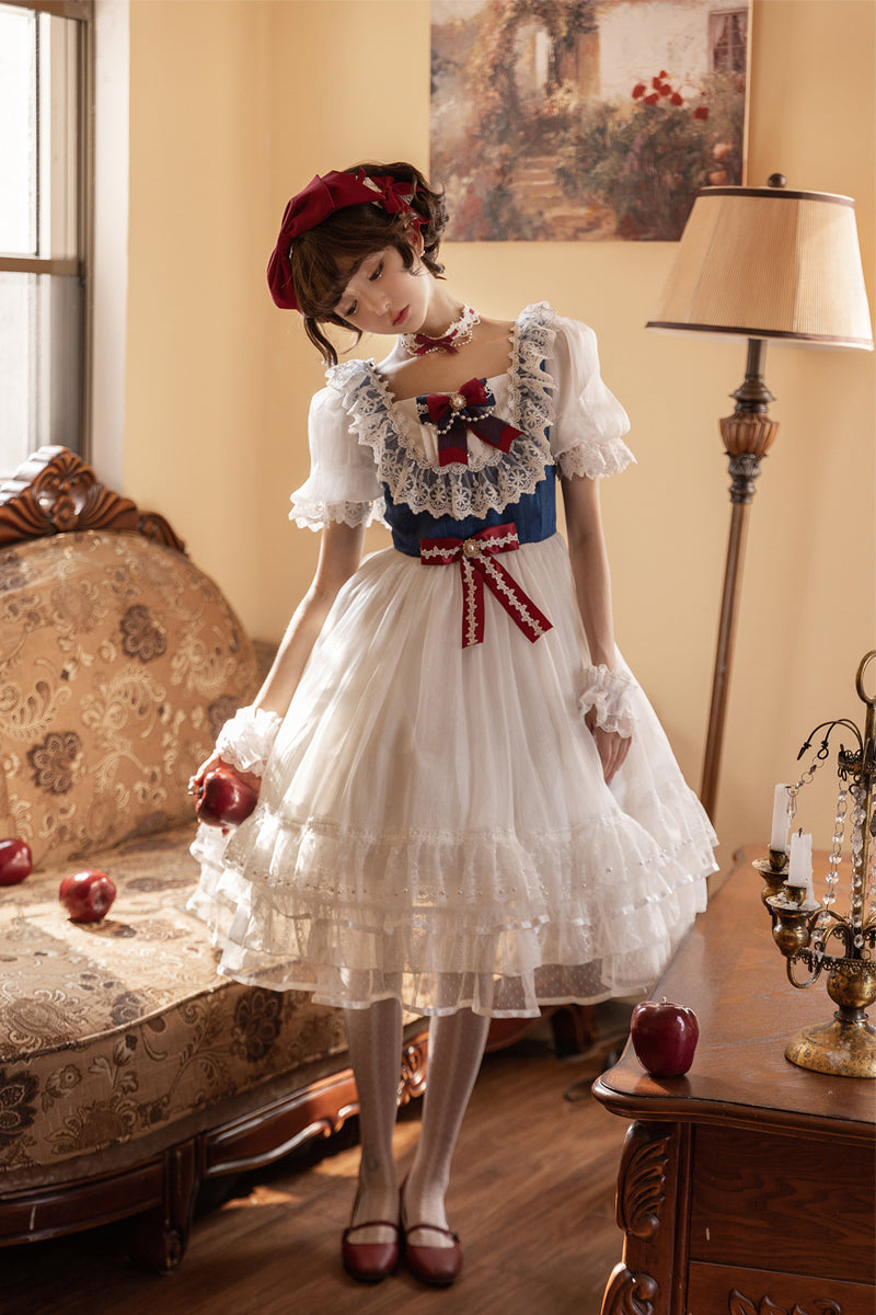 OP Dress♥Ready to Ship♥ White Snow Dance ♥ Sweet Lolita Dress