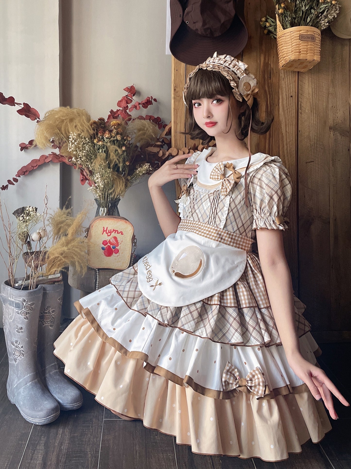 OP♥Ready to Ship♥Poached Egg♥Sweet Lolita Dress