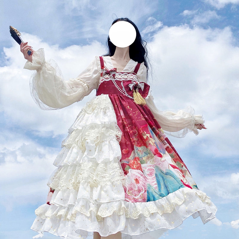 JSK Dress♥Ready to Ship♥Nine Miles Floating Life♥ Sweet Lolita Dress